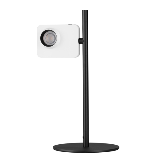 Lampada da tavolo bianca design moderna macchina fotografica Lampada da tavolo bianca design moderna macchina fotografica