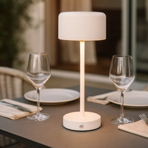 Lampada da tavolino bianca senza fili led 3000k portatile ricaricabile