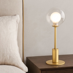 Cosmo miloox abat-jour da comodino moderna per camera da letto oro