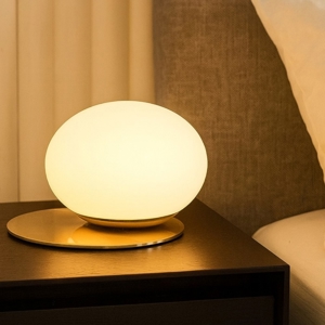 Abat-jour lampada ideal lux ninfea tl1 ottone da comodino