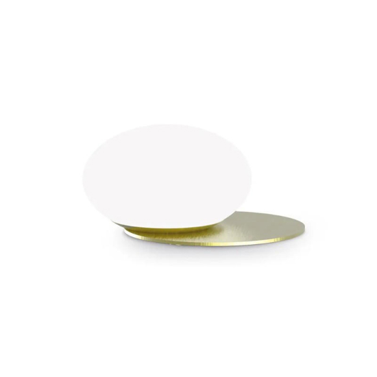 Abat-jour lampada ideal lux ninfea tl1 ottone da comodino