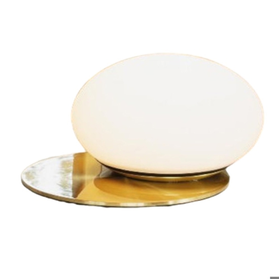 Abat-jour lampada ideal lux ninfea tl1 ottone da comodino