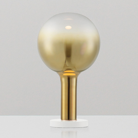 Lampada da tavolo led design moderna sfera vetro oro Lampada da tavolo led design moderna sfera vetro oro