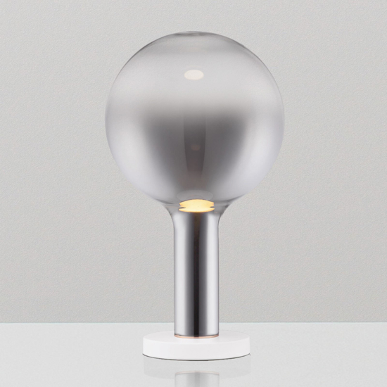 Lampada da tavolo design moderna vetro fume Lampada da tavolo design moderna vetro fume