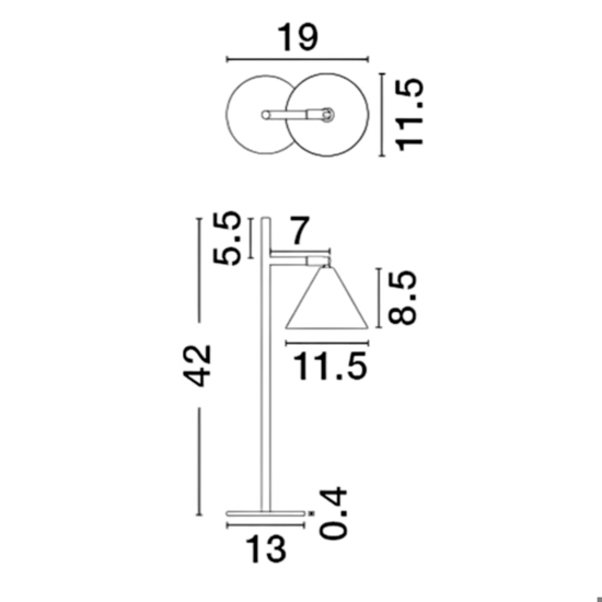 Lampada da tavolo moderna colore nero e oro rosa