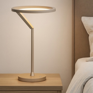 Lampada da tavolo design moderna moca caffe led dimmerabile