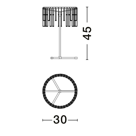 Lampada da tavolo led nera design moderna stelle cadenti Lampada da tavolo led nera design moderna stelle cadenti