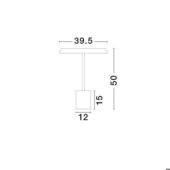 Lampada da tavolo bianca moderna led 3000k