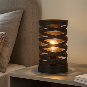 Cremella lampada da comodino eglo abat-jour moderna