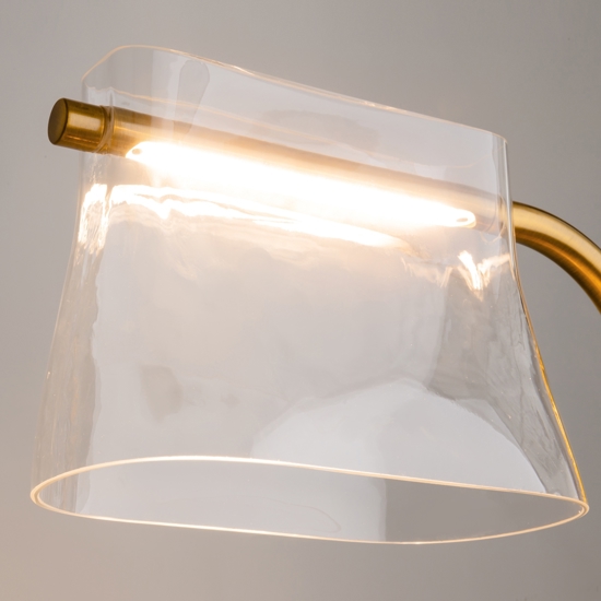 Lampada da scrivania cabaret oro paralume vetro maytoni Lampada da scrivania cabaret oro paralume vetro maytoni