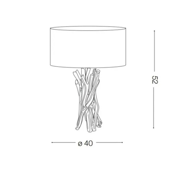 Driftwood tl1 lampada da tavolo rami di legno per chalet casa di montagna ideal lux Driftwood tl1 lampada da tavolo rami di legno per chalet casa di montagna ideal lux