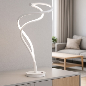 Lampada da tavolo bianca led da 2300k a 4000k design minimal