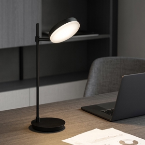 Lampada da scrivania orientabile nera led 63w 3000k maytoni fad