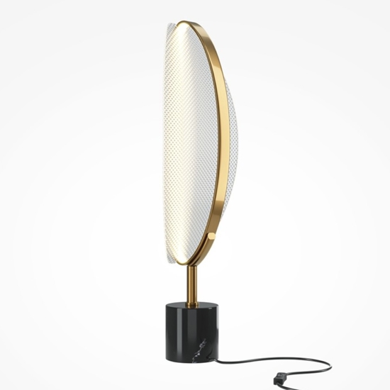 Lampada da tavolo breeze struttura oro ottone led 15w 3000k maytoni Lampada da tavolo breeze struttura oro ottone led 15w 3000k maytoni