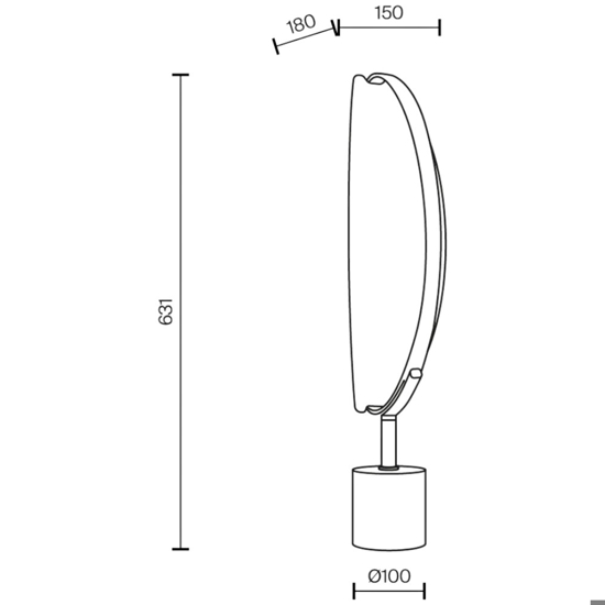 Lampada da tavolo breeze struttura oro ottone led 15w 3000k maytoni Lampada da tavolo breeze struttura oro ottone led 15w 3000k maytoni