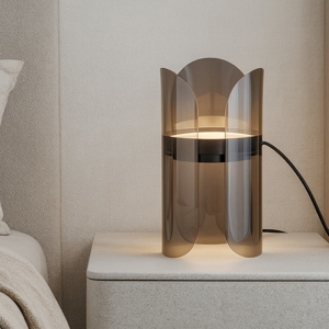 Maytoni insight lampada abat-jour moderna nera bidirezionale led 3000k