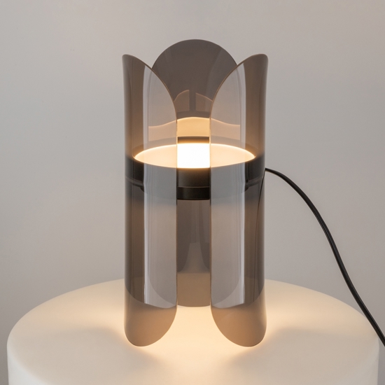 Maytoni insight lampada abat-jour moderna nera bidirezionale led 3000k