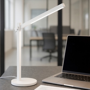 Pivot tl ideal lux lampada da scrivania led touch dimmer bianca moderna