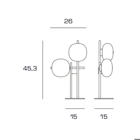 Lingotto miloox lampada da tavolo nero oro sfere vetro bianco Lingotto miloox lampada da tavolo nero oro sfere vetro bianco