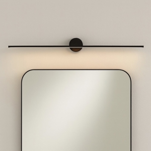 Applique nero 91cm per specchio da bagno led 10w 4000k