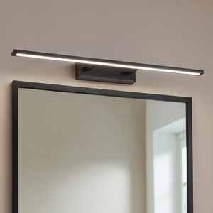 Applique per specchio da bagno nero led 30w 3000k