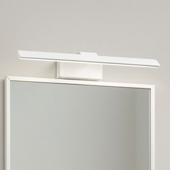 Applique per specchio da bagno 6w 3000k metallo bianco isyluce fp