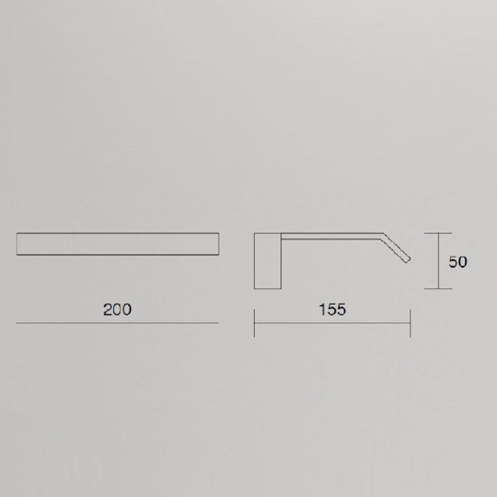 Applique per specchio da bagno 6w 3000k metallo bianco isyluce fp