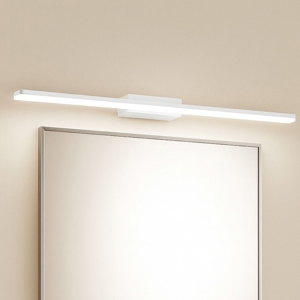 Applique bianca per bagno led 27w ideal lux make ap d90