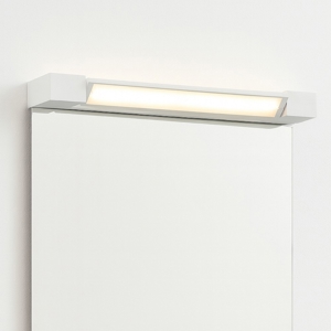 Applique bianco orientabile per specchio da bagno led 12w 3000k
