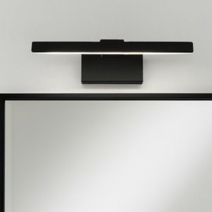 Applique per specchio da bagno nero isyluce led 12w 3000k ip20