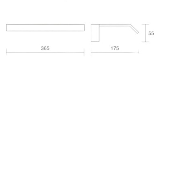 Applique per specchio da bagno nero isyluce led 12w 3000k ip20