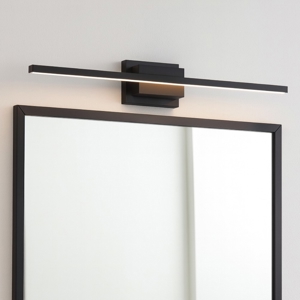 Applique 90 cm per specchio da bagno nero