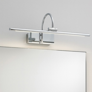 Applique specchio da bagno led 8w 3000k-4000k isyluce metallo cromo