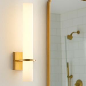 Applique dorata led 15w 4000k per bagno moderno 4000k