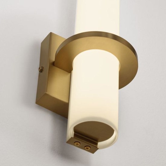 Applique dorata led 15w 4000k per bagno moderno 4000k
