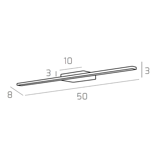 Toplight line applique bagno 6w 3000k bianca Toplight line applique bagno 6w 3000k bianca