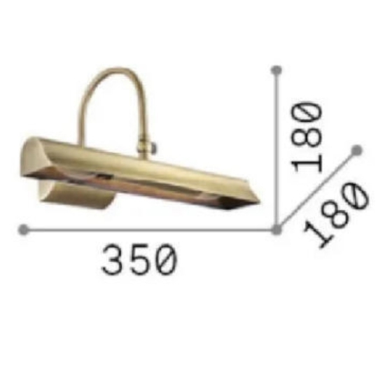 Ideal lux retro ap2 applique da bagno brunito luce orientabile Ideal lux retro ap2 applique da bagno brunito luce orientabile