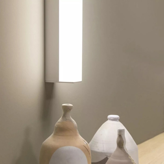 Linea light kioo applique da bagno per specchio bianco 24w 3000k