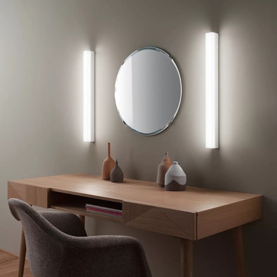 Linea light kioo applique da bagno per specchio bianco 24w 3000k