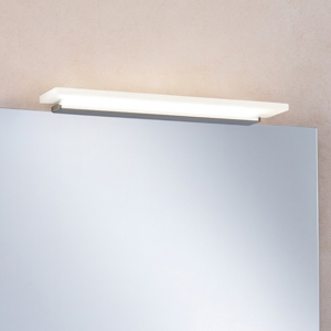 Applique led 14w 3000k da bagno linea light skinny alluminio anodizzato