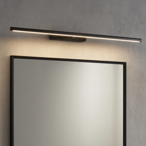 Visualizza i dettagli per Applique per specchio da bagno led nera orientabile linea light straight Applique per specchio da bagno led nera orientabile linea light straight