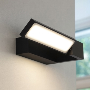 Applique da parete design moderna nero orientabile 12w 3000k