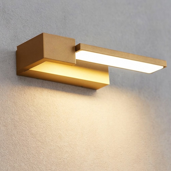 Applique da parete led 12w 3000k oro moderna orientabile Applique da parete led 12w 3000k oro moderna orientabile