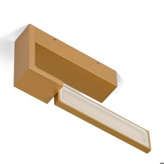 Applique da parete led 12w 3000k oro moderna orientabile Applique da parete led 12w 3000k oro moderna orientabile