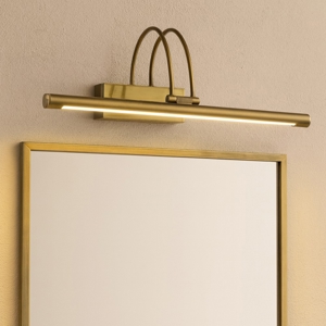 Ideal lux bow ap d46 applique da bagno brunito led 4w