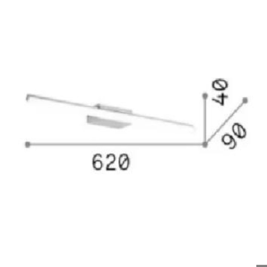 Applique da bagno riflesso ap d62 ideal lux bianca 16w Applique da bagno riflesso ap d62 ideal lux bianca 16w