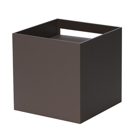 Applique da esterno life marrone led 12,5w tricolor ip65 3000k 4000k 5000k