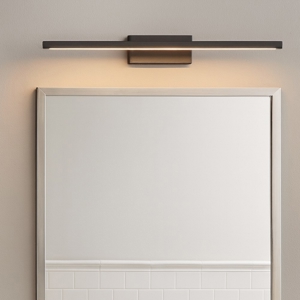 Applique per specchio bagno nera moderna led 18w 3000k