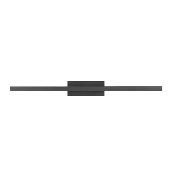 Applique per specchio bagno nera moderna led 18w 3000k