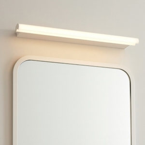 Applique da bagno linea light halfpipe 2 led 3000k 60cm bianco